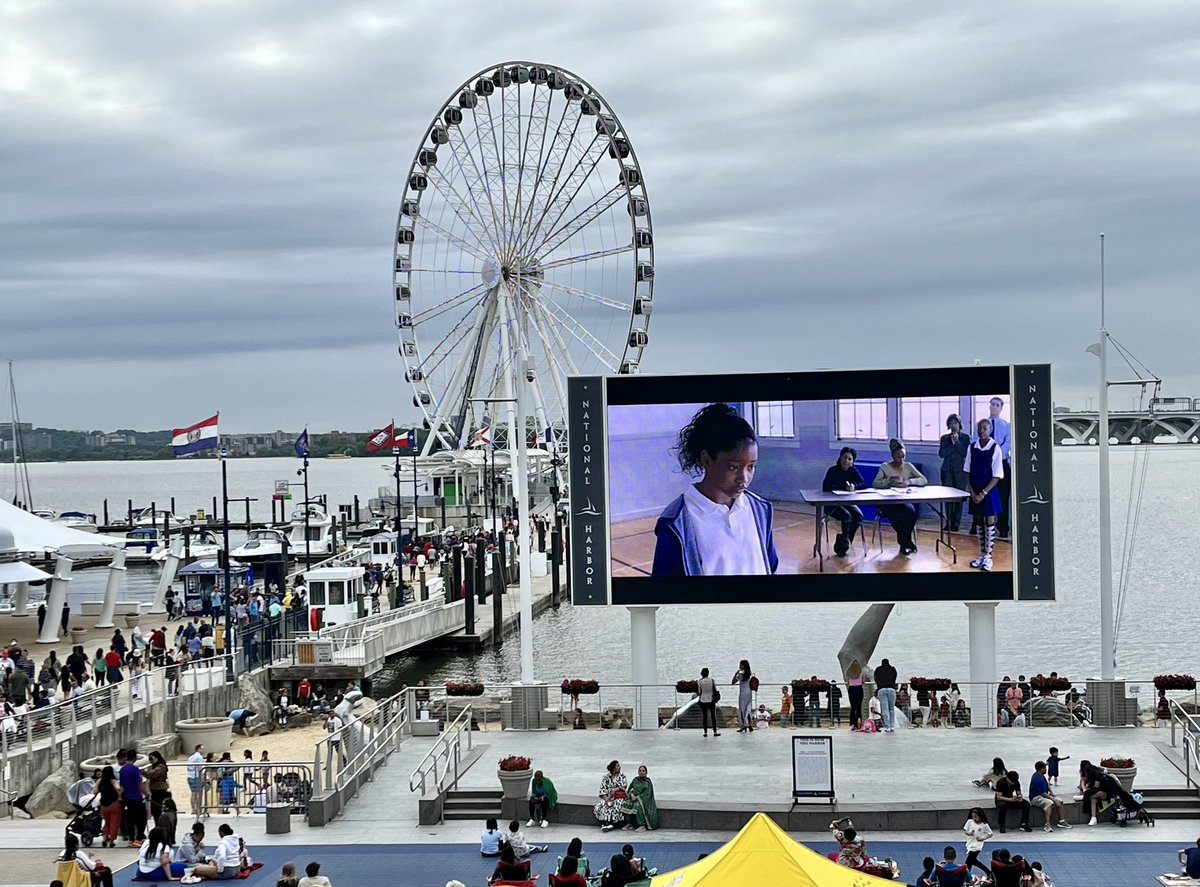 BeccaCochran's tweet photo. “We ask ourselves, ‘Who am I to be brilliant, gorgeous, talented, fabulous?’ Actually, who are you not to be?” On the eve of the 2023 @ScrippsBee, “Akeelah and the Bee” w/timely inspiration in National Harbor, MD - where 229 spellers take the stage tmrw. @KekePalmer #spellingbee https://t.co/6HoAMuyIhx