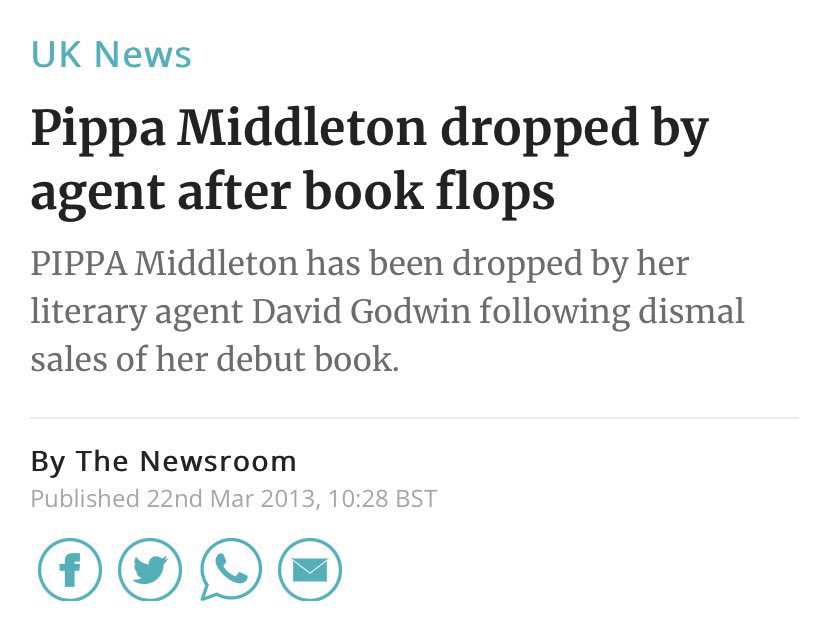 Middletons aren’t skillful intelligent businessmen or businesswoman they wanted world to believe. They should be thankful Meghan took the brunt of royal rota rats headlines for so many years and they could live peacefully from 2016