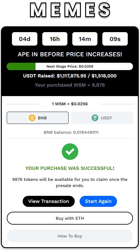 Just loaded up some $WSM <a href="/wallstmemes/">Wall Street Memes</a> 🚀🐂