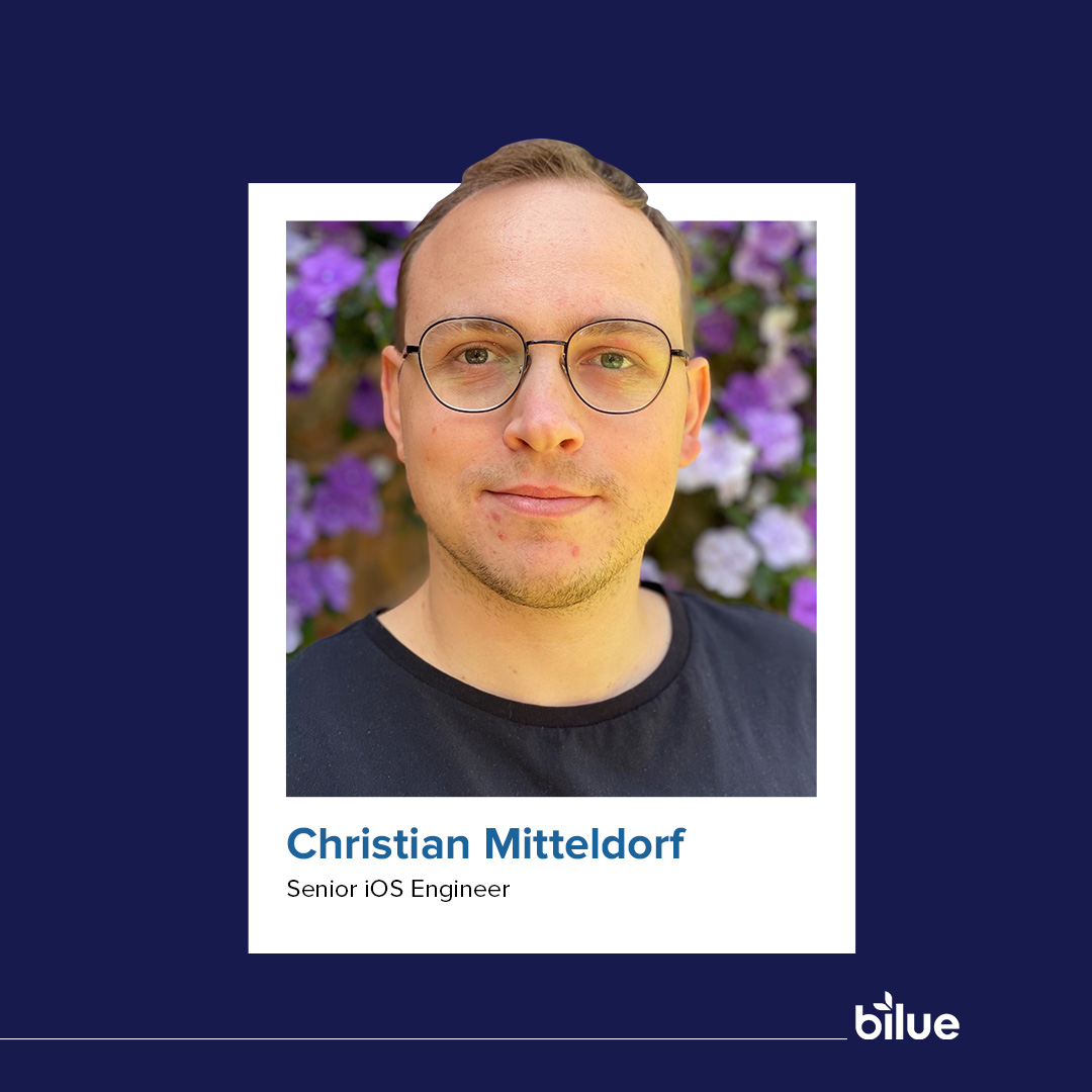 Meet Christian, a Senior iOS Engineer at Bilue creating apps that make real change. Passionate about mentoring and teaching, he specialises in iOS development. Christian's impact extends beyond clients to teaching and motivating students to pursue tech careers.

#WorkatBilue
