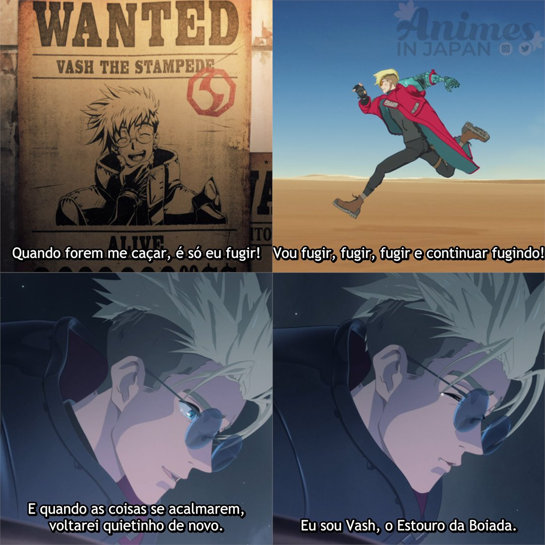 Otakus Brasil 🍥 on X: Vash, o Estouro da Boiada retorna neste