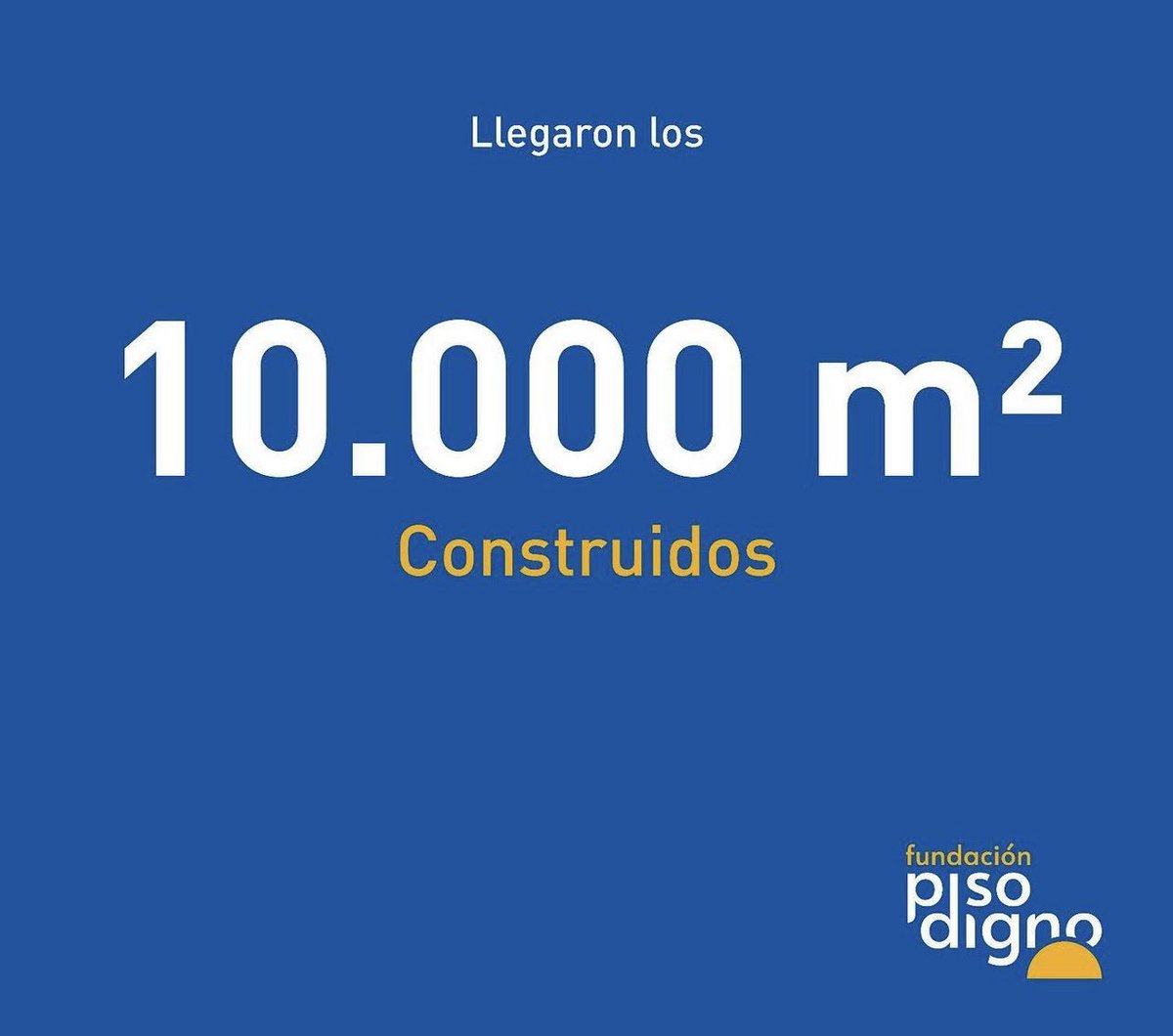 Hoy celebramos un gran logro: 10,000 metros cuadrados de la Fundación Piso Digno. Hace un tiempo, por iniciativa de <a href="/pbartol65/">Pablo Bartol</a> y junto a amigos, creamos esta fundación. 10.000 metros cuadrados antes, todo parecía una locura. Empezamos el primer piso, ensayo y error, terminó