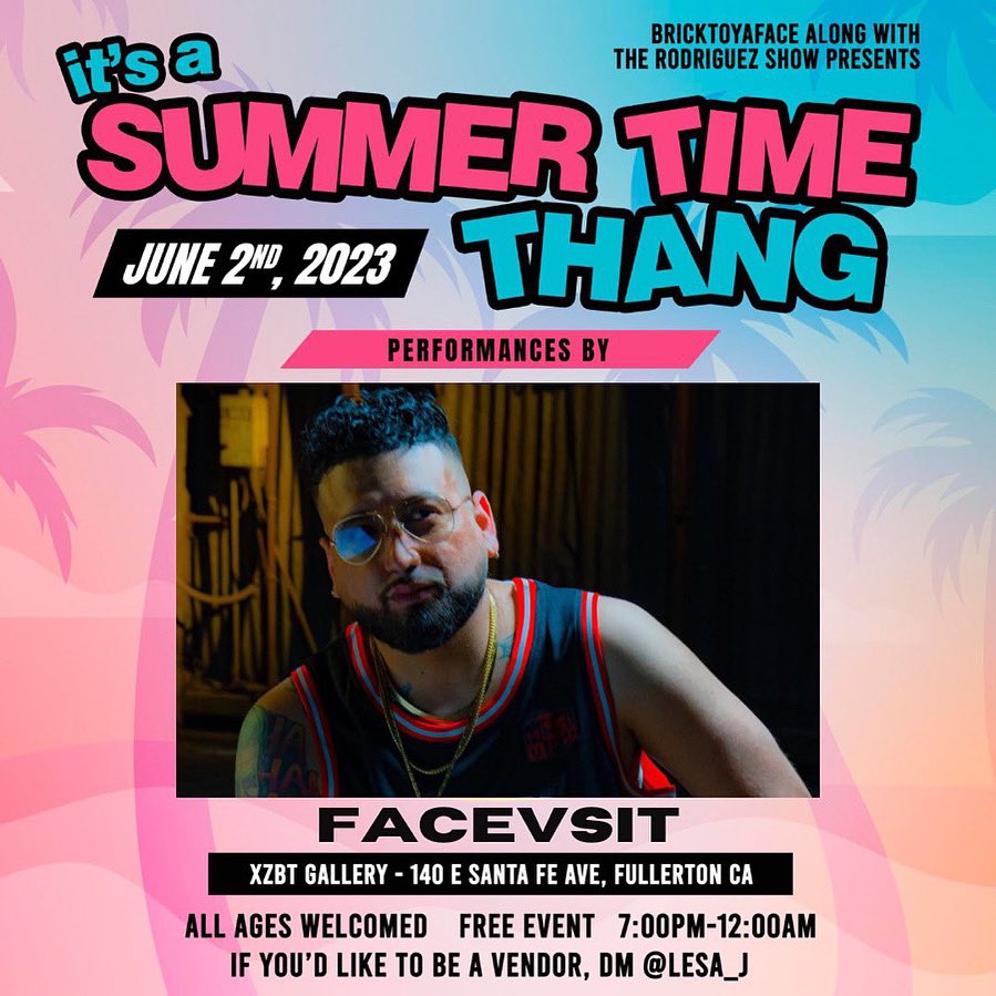 This Friday in the OC who pulling up! 
<a href="/BrickToYaFace/">BrickToYaFace 🧱🙂</a> x <a href="/RodriguezShowOC/">The Rodriguez Show</a> “it’s a summer time thang”