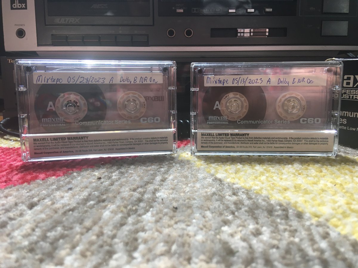 Just a few more mixtapes...looking forward to playing them on the drive home, as I often don't hear what I want from the radio as of late.

(I had to redo the one from 5/13 due to "technical issues." Yes, the inside of the J-card is fully filled out on both.)