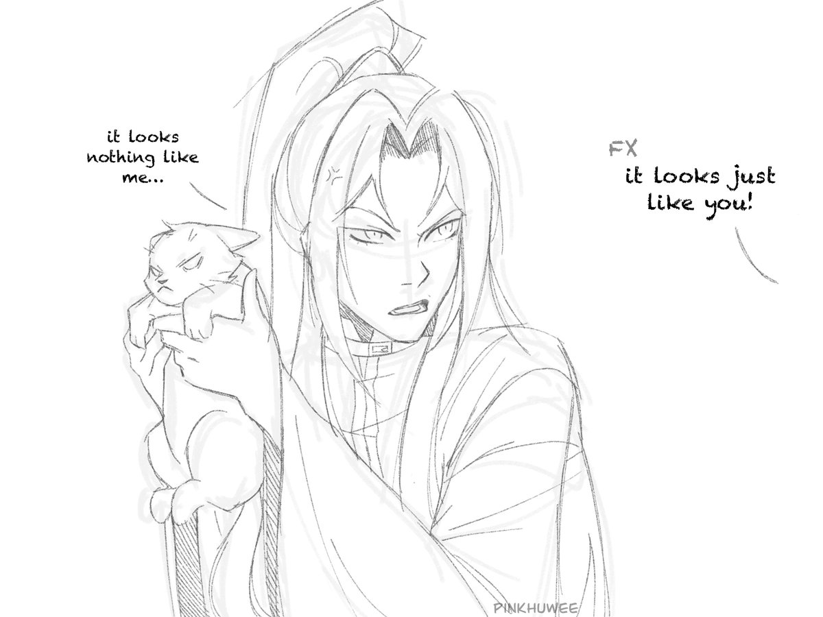 just a silly little mu qing sketch i made 🐱

#muqing #tgcf