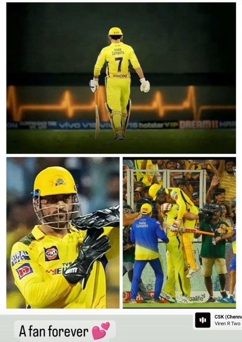 Deepika62172995's tweet photo. Congratulations CSK ❤️❤️❤️ 
As always CSK Rocks 🎉🎉 

#IPL2023Final #IPLFinals #IPLChampions #IplCSK #IPLFinals2023 #MSDhoni𓃵 https://t.co/tepoMtU9ME