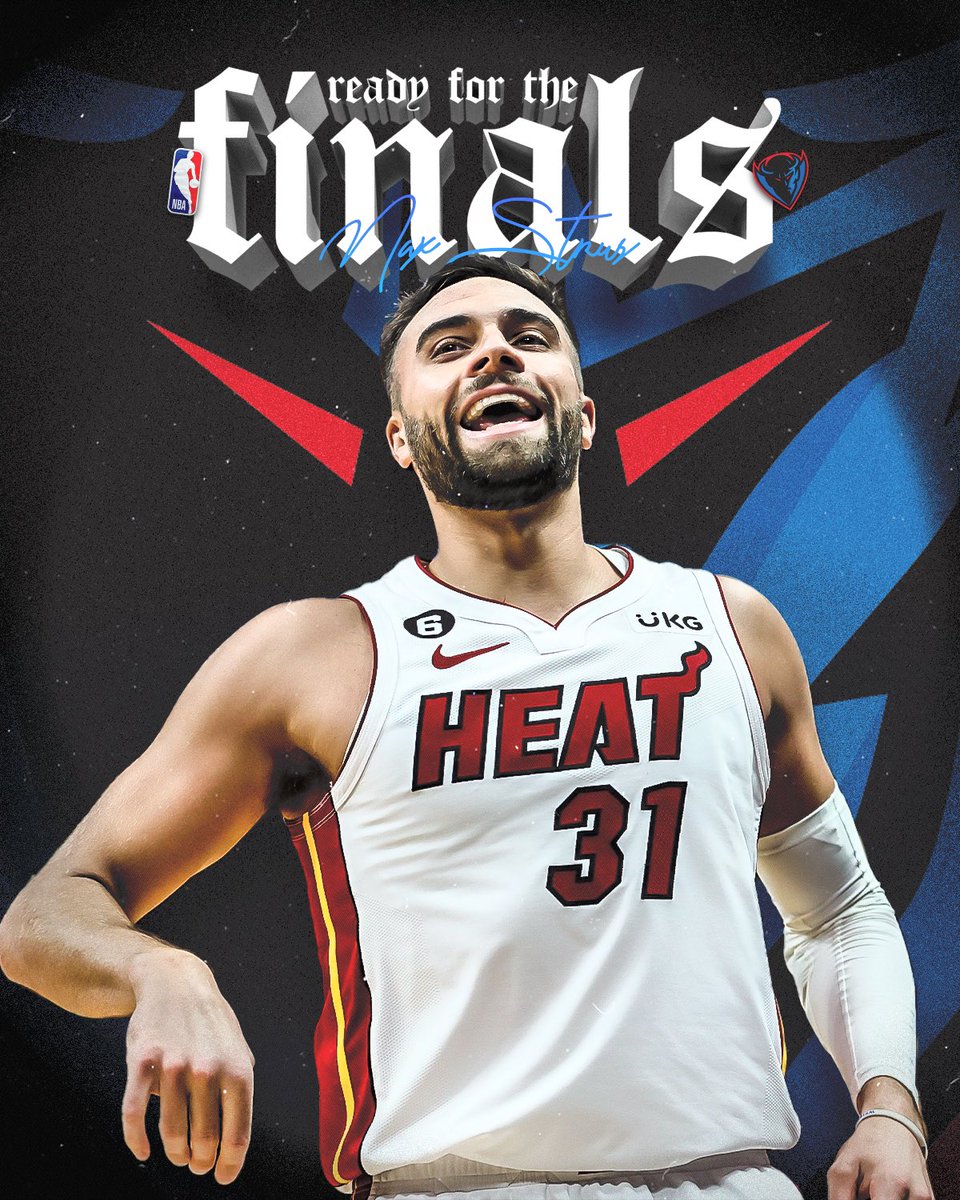 The 12th NBA Finals with a Blue Demon 🔵😈. 

Congrats Max and @MiamiHEAT!!