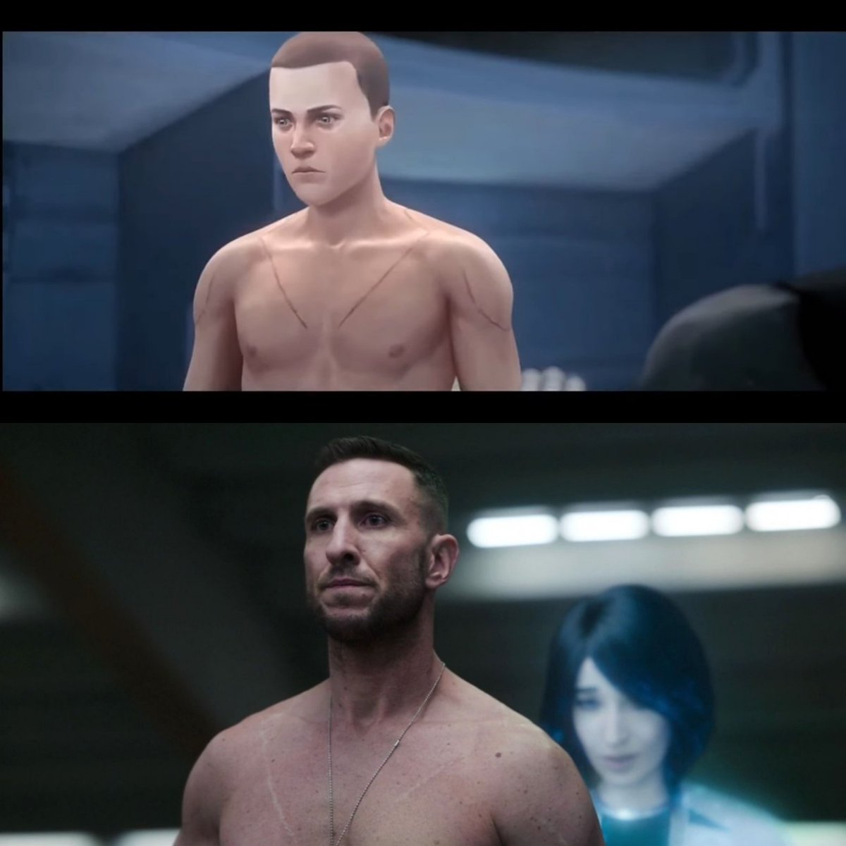 SuperOjO88's tweet photo. Se ve tan hermoso en ambos Universos, tengo tantas ganas de que 343i haga ver su rostro en el videojuego, lo más igual a como se ve en HALO: The Fall of Reach...😍😍🥰😇❤
#Halo #HaloSaga #HaloTheFallOfReach #HaloTheSeries #HaloLaSerie #HaloUniverse #UniversoDeHalo https://t.co/4I8oTcsSon
