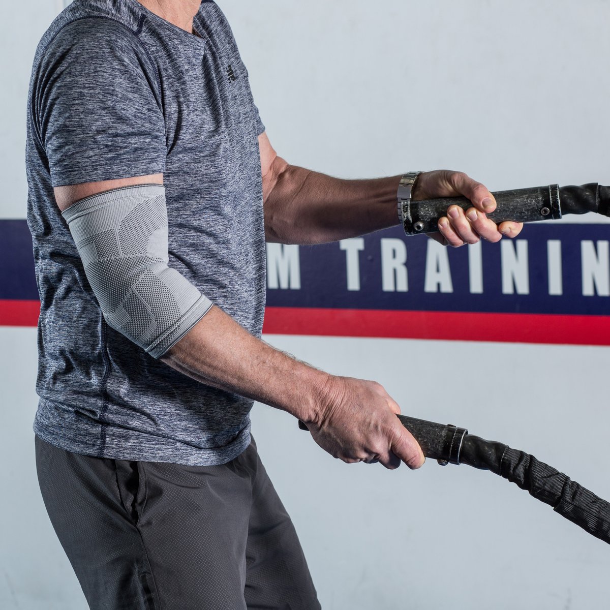 While we can't make doing ropes any easier, we can make it easier on your elbow.
 
Wear our Dynamic Compression Elbow Sleeve and live life unstoppable.

#lifeunstoppable #injuryprevention