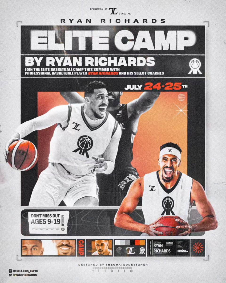 KentPanthers's tweet photo. 🏀 Ryan Richards Elite Basketball Camp is coming to Rochester Grammar School, Kent! 📍 📅 Join Ryan on July 26th and 27th for an unforgettable basketball experience! 🗓️ ⛹️‍♂️

Don't miss out on this amazing opportunity!Sign up today at https://t.co/gT2HDFpx51 or DM @RichardsElite https://t.co/qJn5lcg7Rc