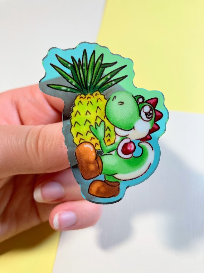 Pins are 25% off in my shop right meowwwwwwwww. ⭐️ko-fi.com/kadoodles/shop ⭐️Use code: kadoodlespins25 #pride #gameboy #pins #cuteart #kawaii #yoshi