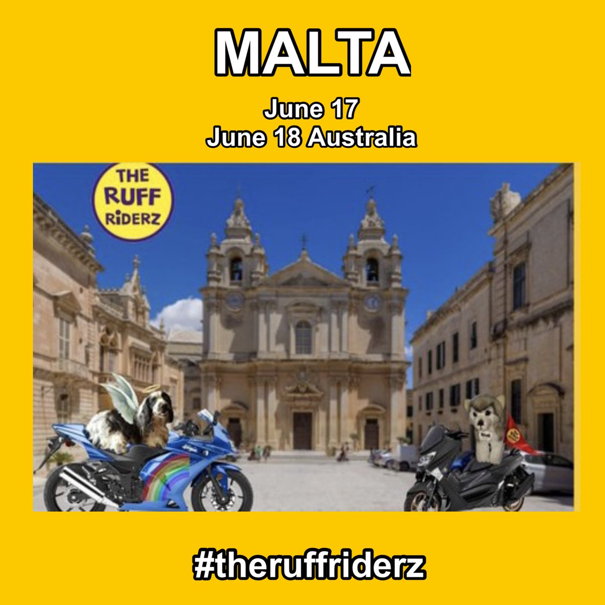 #theruffriderz are going to Malta! There will be team leaders to help with Avis or contact @carrotfiles 

@Nani_n_Sully⁩
@bertie_of
@Rwilk21⁩
@coopers_pr_mom
@awendyburnham

@Mark_99nc 
@mcleodchristy21  
@caninemomcaren1
@TrixieBell28    
@trumanbuster