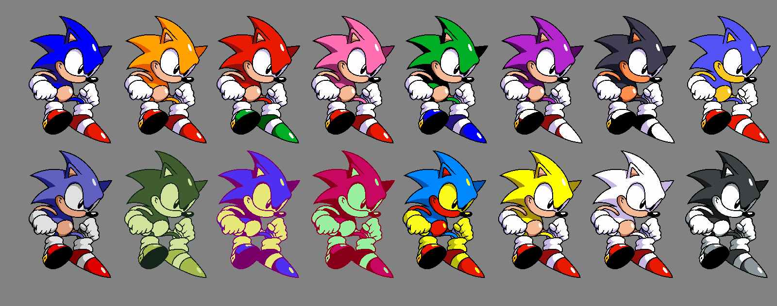 classic hyper sonic sprites