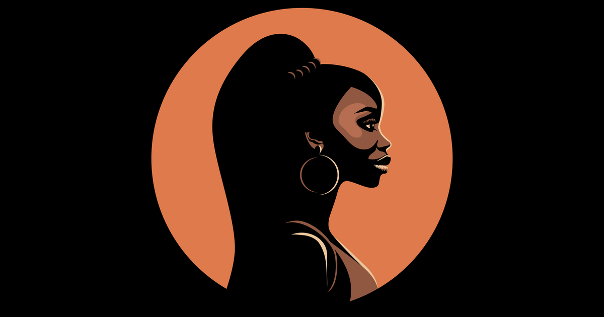 NatBasil's tweet image. Latest Vector @VectorStock beautiful black girl with ponytail #VectorStock vs2.page.link/AwJC