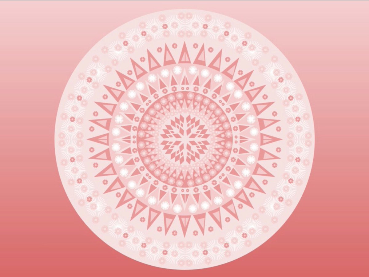 Sixth grade digital mandalas are done. 😊 100% Google Draw!