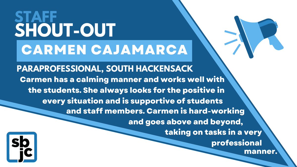 wearetheSBJC's tweet photo. This week we wrap up our month-long #SBJCStaffShoutOuts where our staff members have been celebrating each other! #WeAreTheSBJC https://t.co/o3VmraUQlr