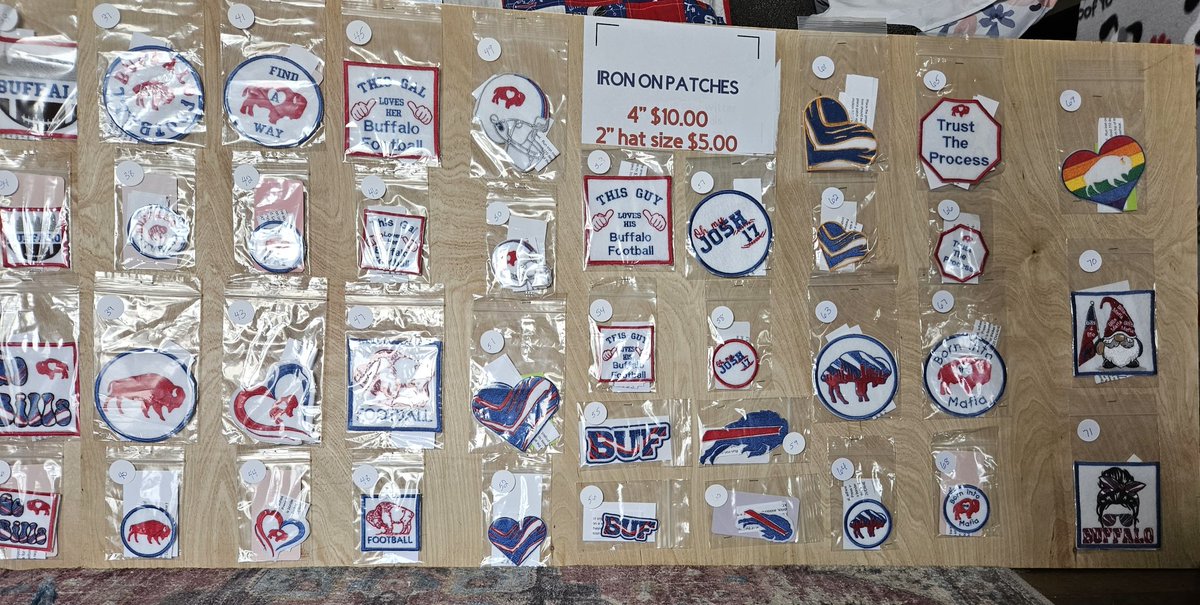 #BillsMafia    Sale on all patches.  35% off .  Use code: "SALE2023"  Share this post for a chance to win 5 patches.  #GoBills
