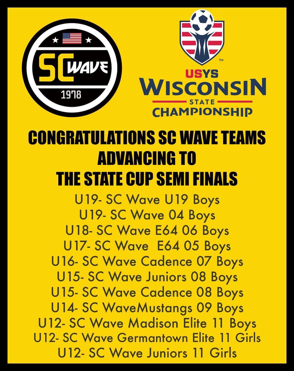 Proud of my soccer club!! No denying some of the best in the state!! @SCWAVEROC #2025Gk @ImCollegeSoccer @ImYouthSoccer