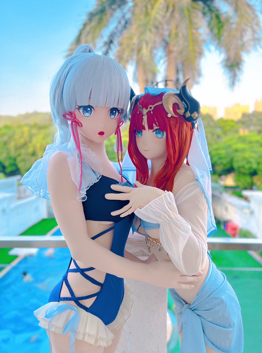 📷：@kig_hml 
#kigurumi #KamisatoAyaka #Nilou #GenshinImapact #swimsuit #Yuri
@doraiba0x0