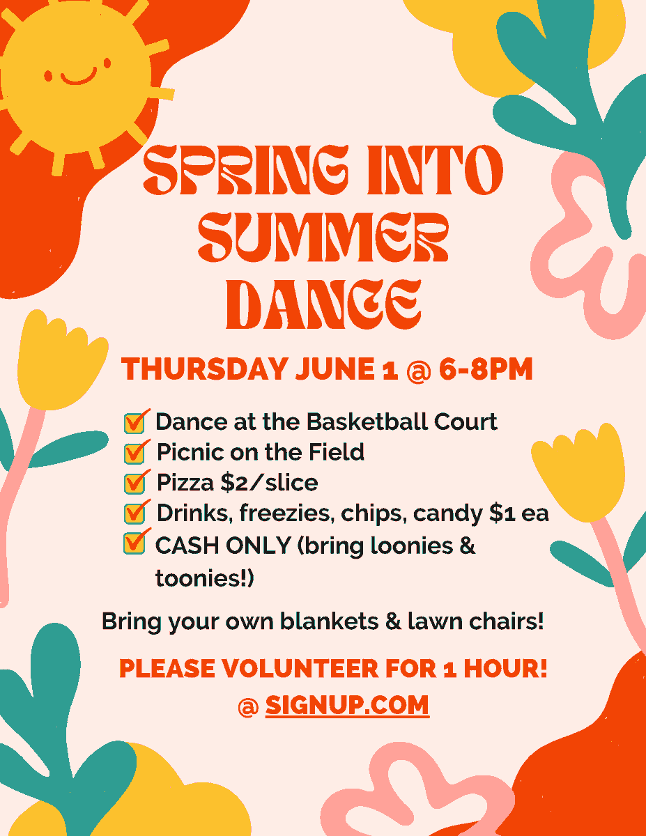 It's tomorrow!!!!
<a href="/NorsemanTweet/">Norseman JMS</a> community, come join us for our 2023 Spring into Summer Dance by <a href="/NjmsCouncil/">Norseman SAC</a>
<a href="/ErinAltosaar/">Erin Altosaar</a> <a href="/NunziataPatrick/">Patrick Nunziata 🇨🇦</a>