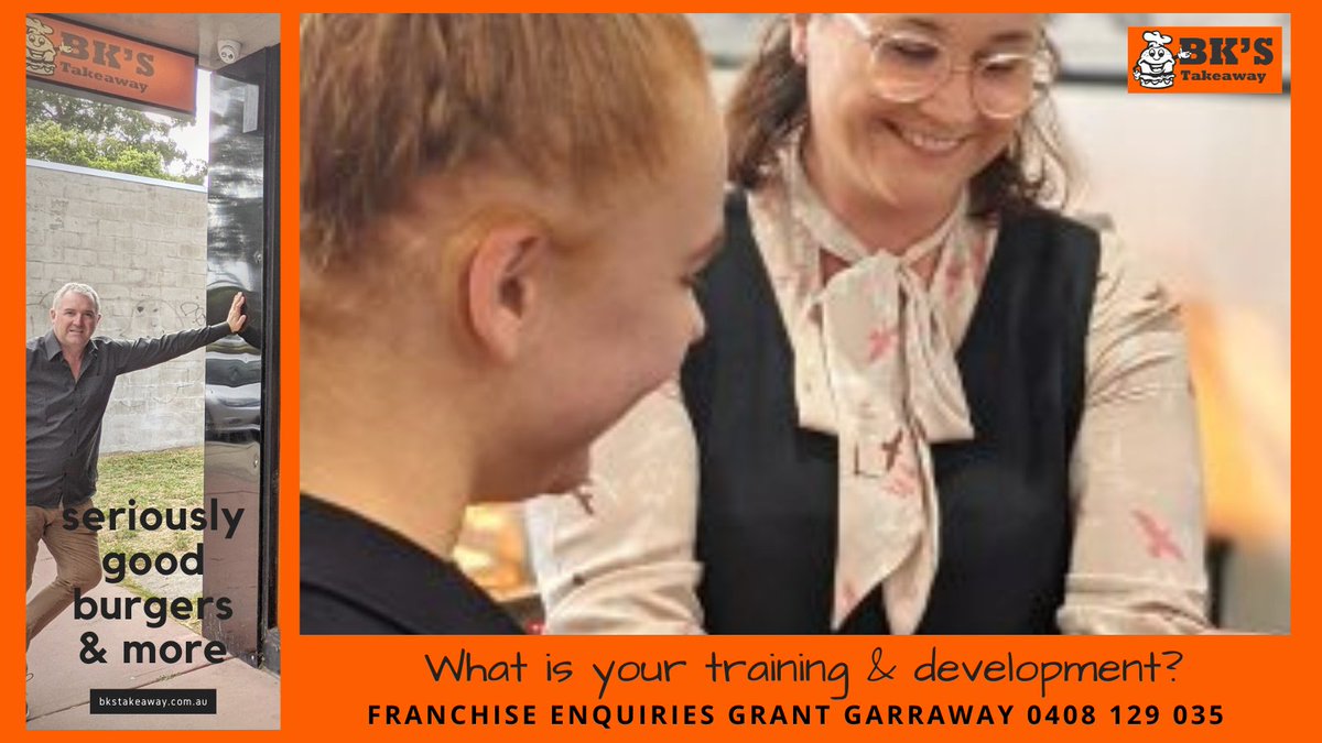 When you buy a @bkstakeaway
#franchise you receive comprehensive training and store induction.  

More? 
Call Grant 0408 129 035 grant@bkstakeaway.com.au bksfranchise.com.au

#beyourownboss #qsr #qsrfranchise #franchiseconsultant #ggfc