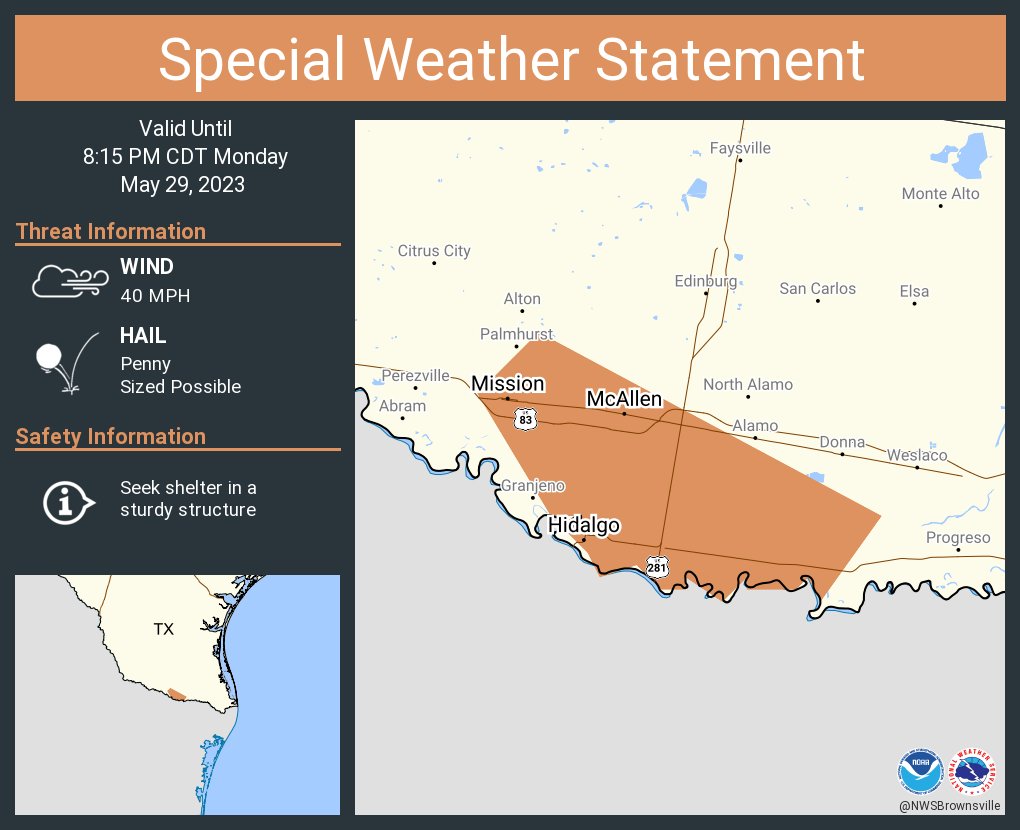 City of McAllen, TX on Twitter "RT NWSBrownsville A special weather