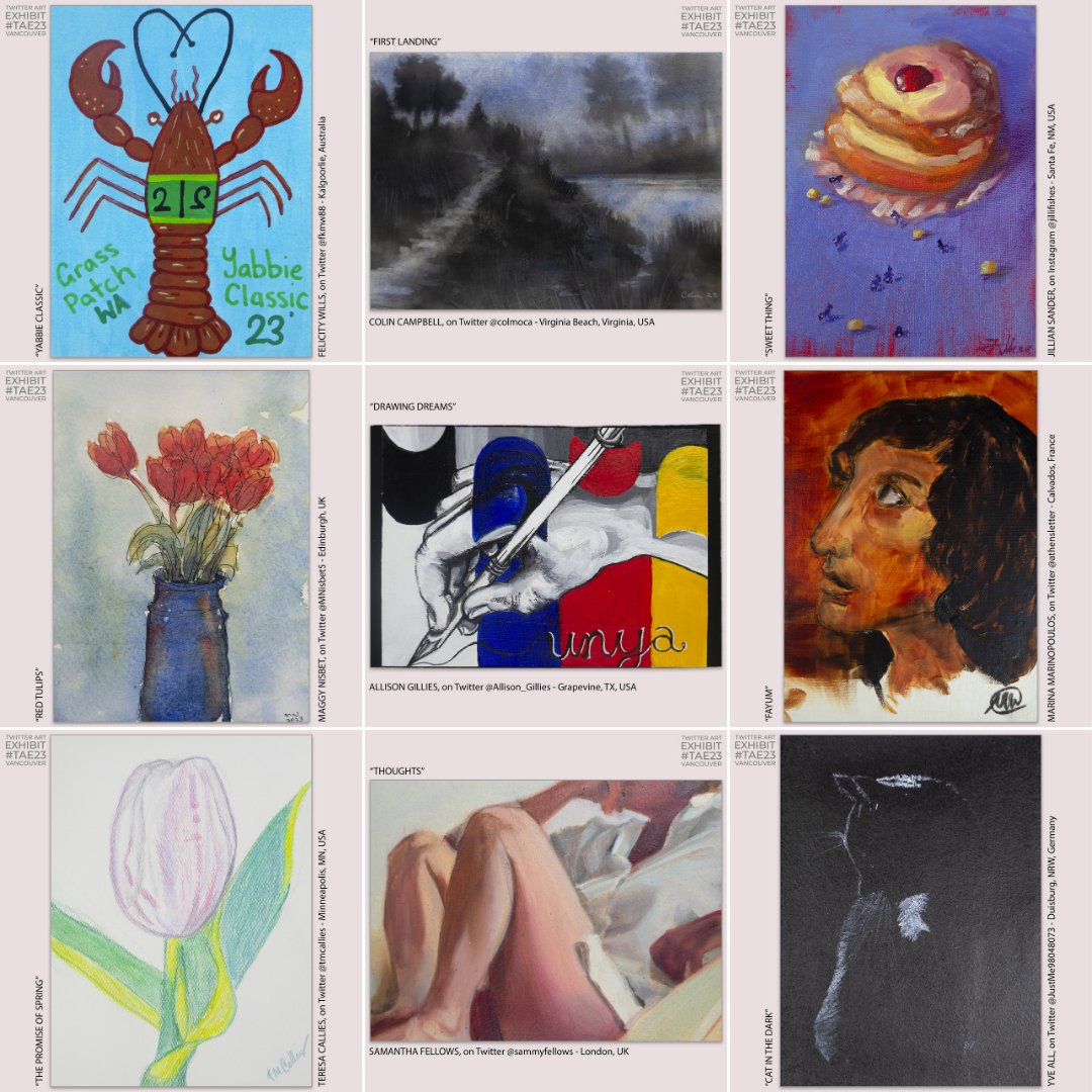 PAEartforacause's tweet photo. Felicity Wills @fkmw88, Colin Campbell @colmoca, Jillian Sander, Maggy Nisbet @MNisbet5, Allison Gillies @Allison_Gillies, Marina Marinopoulos @athensletter, Teresa Callies, @tmcallies, Samantha Fellows @sammyfellows, and Yve All @JustMe98048073. Thank you! #TAE23 @unyayouth. https://t.co/NIMFIduLNd