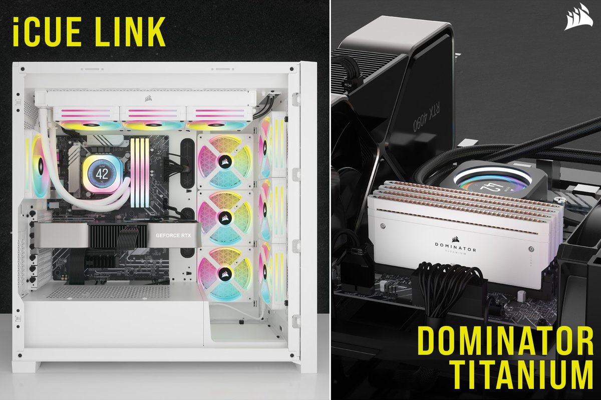 CORSAIR @ #Computex2023 presents: 

iCUE LINK - Our solution to cable management
🔗 cor.sr/iCUE-LINK

DOMINATOR TITANIUM - The newest entry to our DDR5 lineup
🛠 cor.sr/DOMINATOR-TITA…