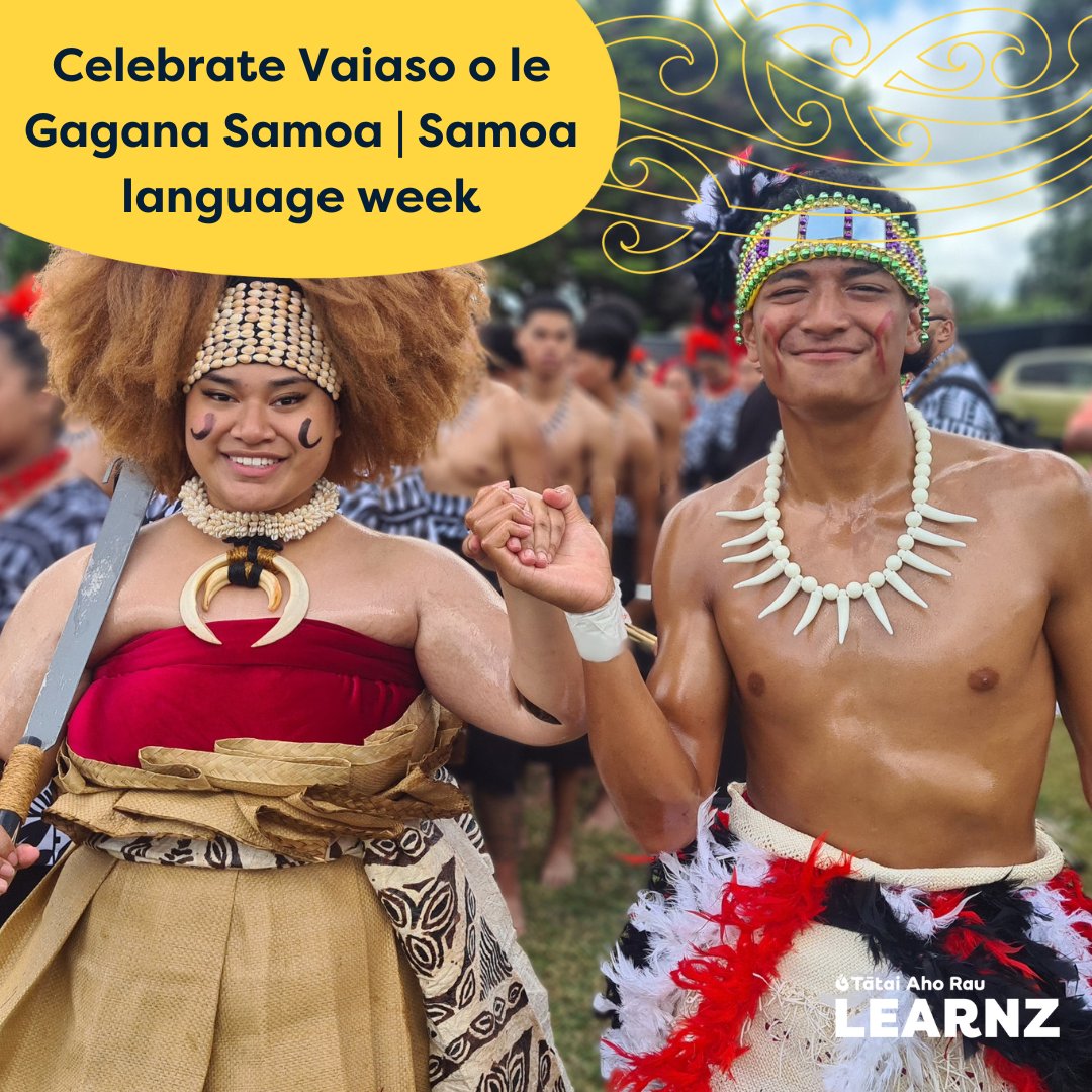 Tālofa lava and welcome to vaiaso o le gagana Samoa (Samoan language week) 2023!

Join us in celebrating vaiaso o le gagana Samoa 2023 with this free online field trip – Showcasing our Pacific cultures: One school’s story.

Learn more here: bit.ly/43oCNM3