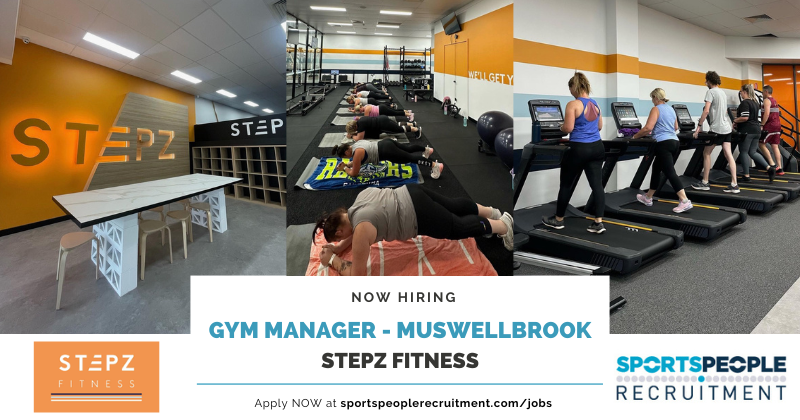 NOW HIRING: Gym Manager - Muswellbrook, @StepzFitness. Manage a brand-new 24/7 gym within a fast growing fitness business. Varied role incl. group training and membership sales. Relocation bonus available. Up to $75,000 pa + super + bonus (+ relocation). sportspeoplerecruitment.com/jobs