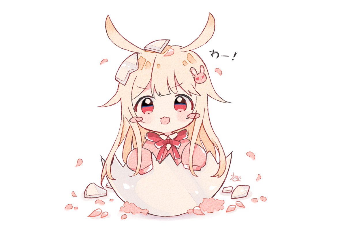 「うまれました!!」|なこ🌱のイラスト