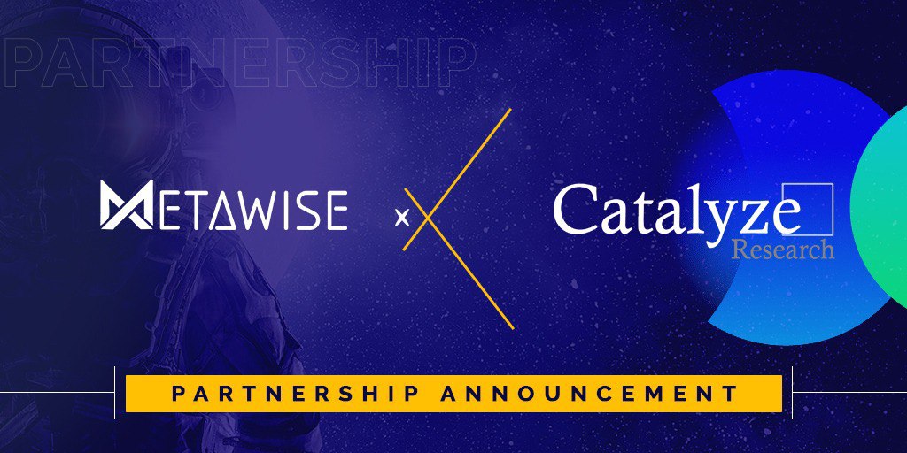 Catalyze Research is thrilled to announce a new strategic partnership with @the_MetaWise , a recognized leader in global blockchain marketing. 

#blockchain #web3 #socialanalytics #gtm #research
