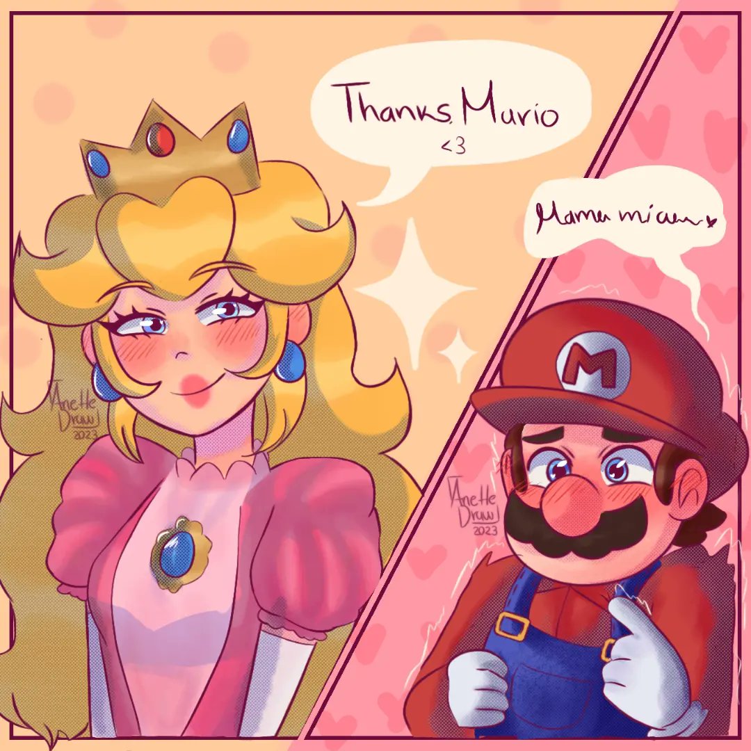 Los tilines 😻💗

#Mario #PrincessPeach #Peach #MarioxPeach #Mareach #SuperMarioMovie