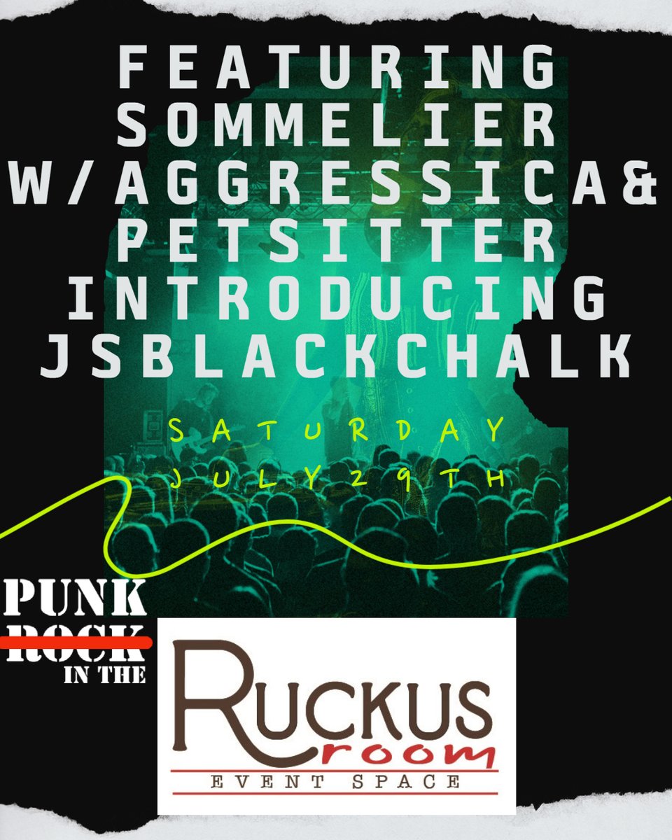 Saturday, July 29th, Catch @sommelierpgh with special guests, <a href="/aggressicapgh/">AggressicaPGH</a> &amp; <a href="/petsitterband/">petsitter</a>, and introducing, @blackchalk_js at @ruckuscoffeegallery-details to follow...

#memorialday #memorialdayweekend #memorialweekend #memorialdayUS #memorialday2023 #pittsburgh #pittsburghpa