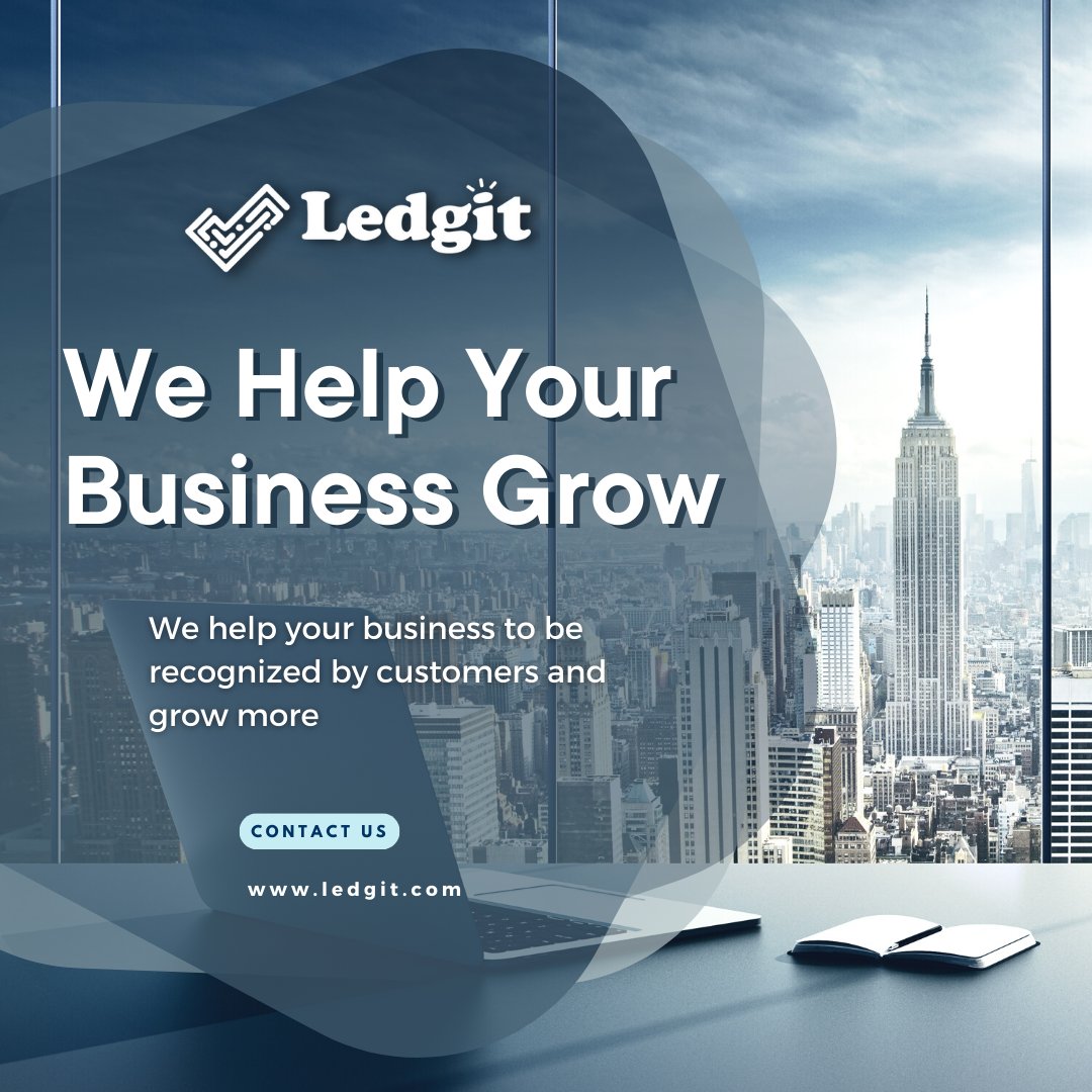 As a team of highly experienced digital marketing specialists, we use a mix of technology, creativity, and experience to help companies develop, run, and manage online marketing campaigns. 

Email : support@ledgit.com

#ledgit #digitalmarketing #digitalbranding #digitalservices
