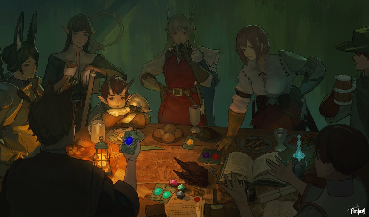 #sonechFantasy のメインキャラ的な8人