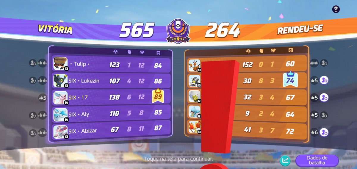 Estamos no aguardo da Leafeon para fecharmos essa pt Perigosa!!
#teameevee

<a href="/PokemonUnite/">Pokémon UNITE</a>