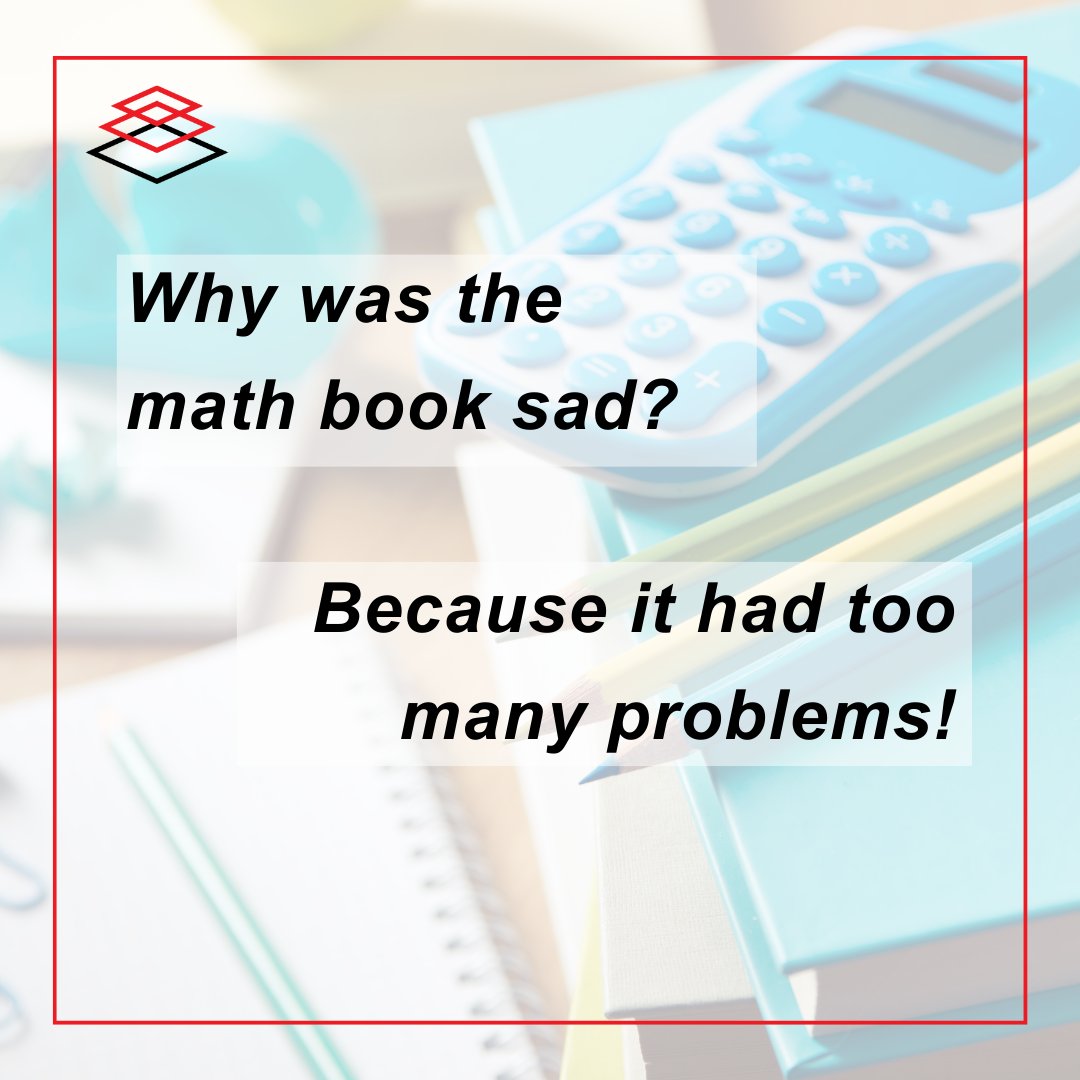 Catalyzeapac's tweet photo. Why was the math book sad? Because it had too many problems! 😆

Luckily, we know that problems are just decisions waiting to be made. 

#decisionmaking #humour https://t.co/cwsNJ1TnAm