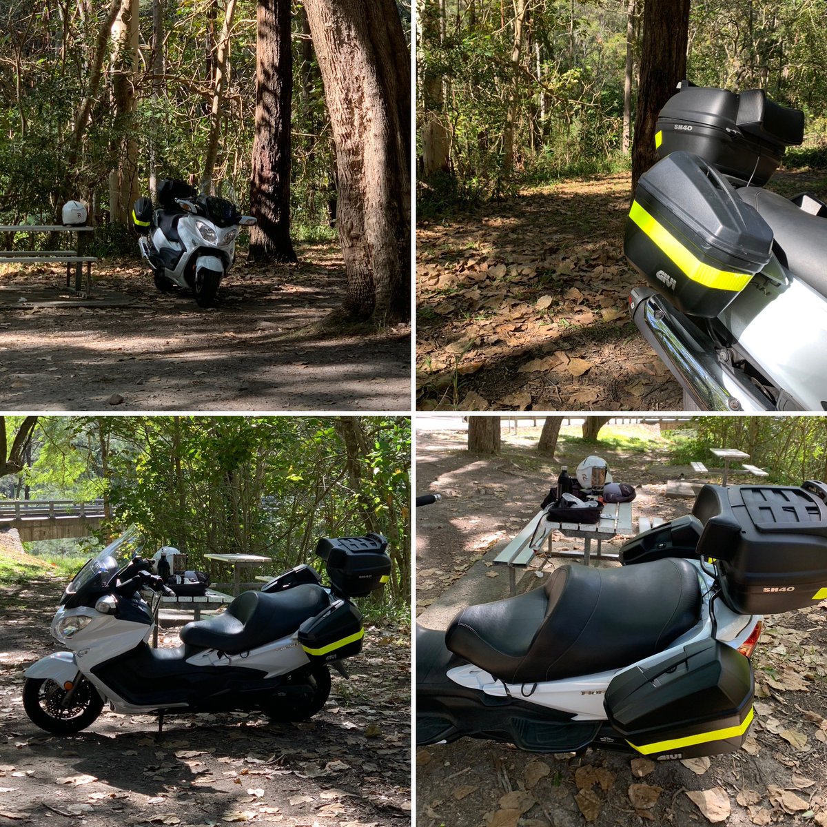 The road from Mudgeeraba to Springbrook has been closed for some time due to catastrophic weather events. But there is still 10km of excellent road to ride. Went out there yesterday. Came back through Worongary & Gilston nice roads too, in perfect weather. Trip 72km. #Burgman650