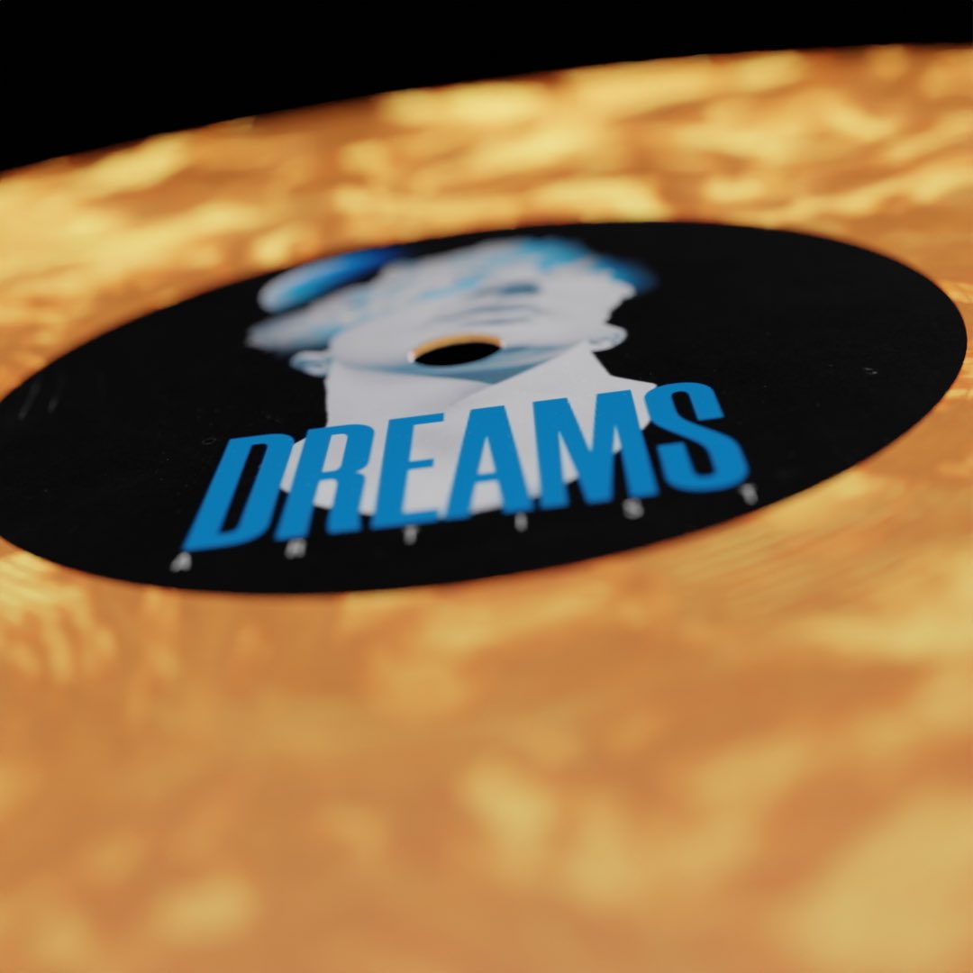AIWithAndy's tweet photo. Got into blender and made a cool fiery vinyl record. https://t.co/MKBXlmiFpZ