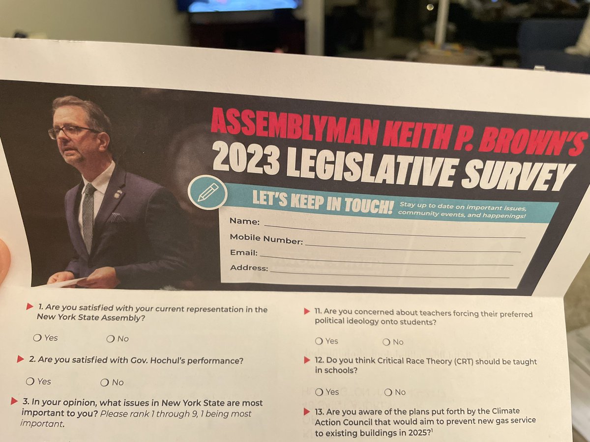 mrjonweston's tweet photo. Talk about #loadedquestions @NYAssemblyBrown. Stop shaming teachers in your mailings. Stop creating a culture of fear in education. Start supporting all the GOOD that goes on in our schools! https://t.co/t8cqFBgMuz
