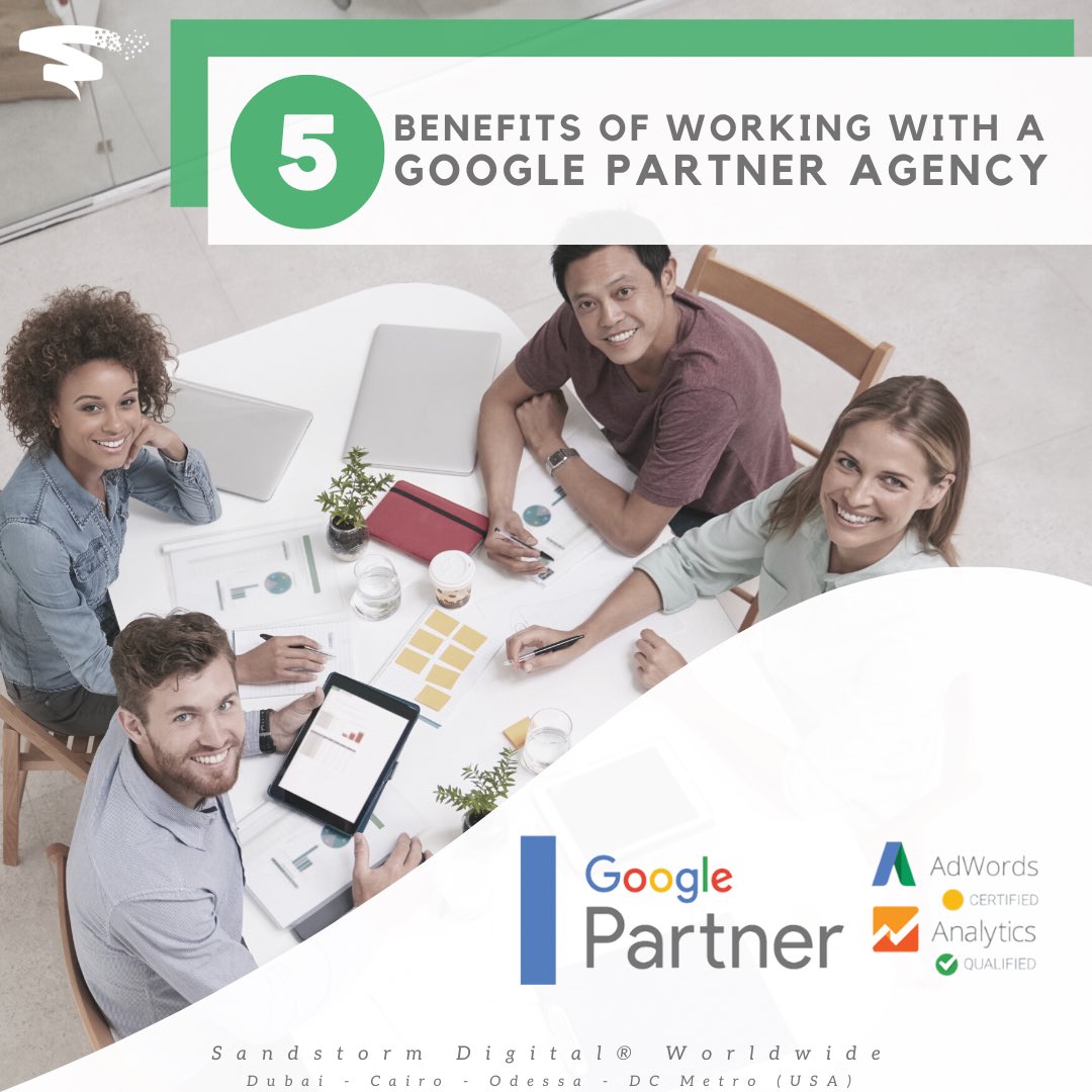 A Google partnership means that the agency is recognized for maximizing campaign success for their clients, driving client growth by maintaining clients’ campaigns & much more. 
Learn why it matters to pick a partner agency  sandstormdigital.com/2021/06/13/5-b…
#PPC #PPCAgency #PPCExpert #dxb