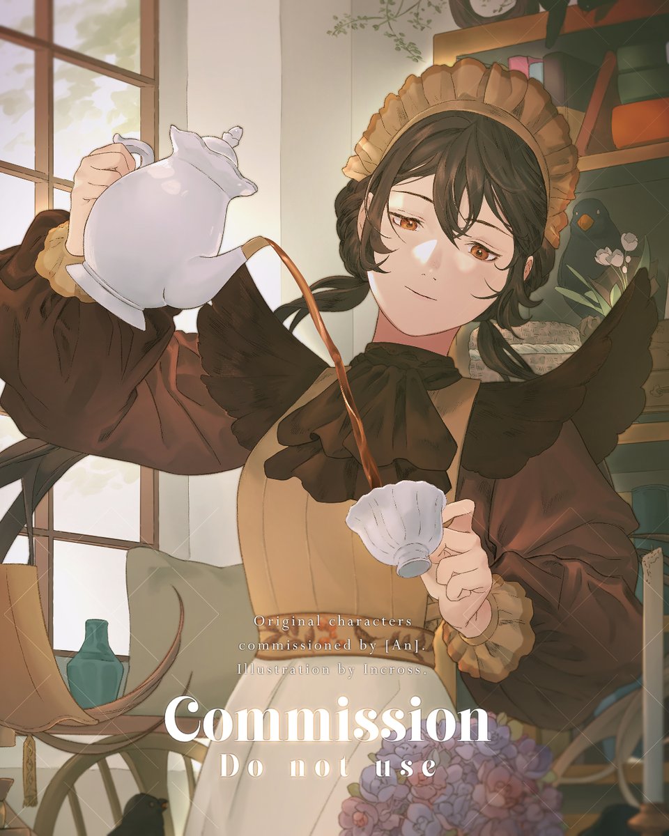 _INCROSS_'s tweet photo. 🍰☕️🐦‍⬛
Thank you so much!!! I really love the setting of this character! https://t.co/wfLNoDFqjN