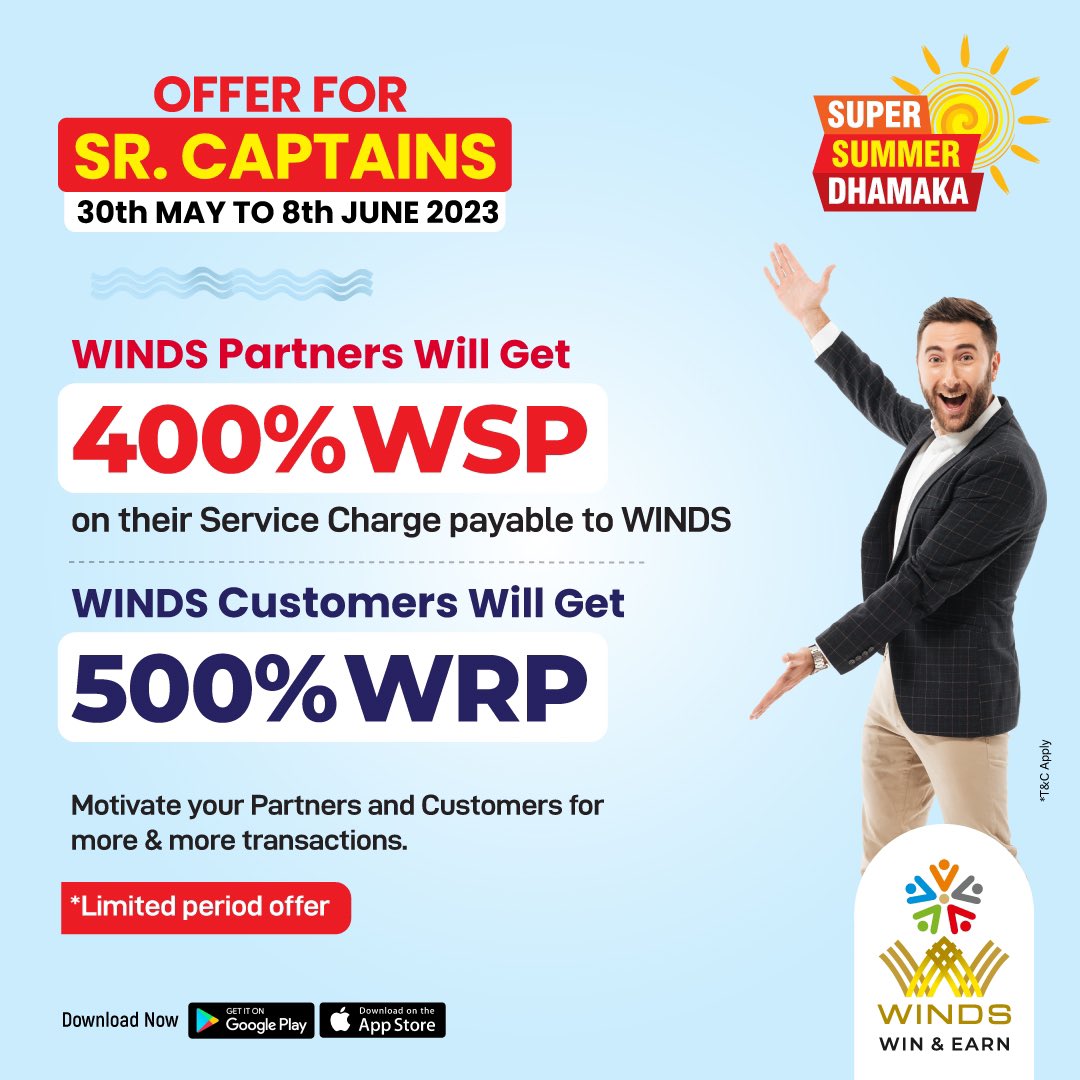 WindsDigiWorld's tweet photo. Watch Out our new offer!🤩

🙌🏽Motivate your Customers to shop 🛍️their daily needs from WINDS registered nearby local shops and get benefitted.

Join Digi World Now👉🏼 https://t.co/EexZ6CuPdv

#WINDSDigiWorld #WINDS #India #Entrepreneur #GameChanger #CuttingEdge #LatestInnovation https://t.co/wugGpMXr9D