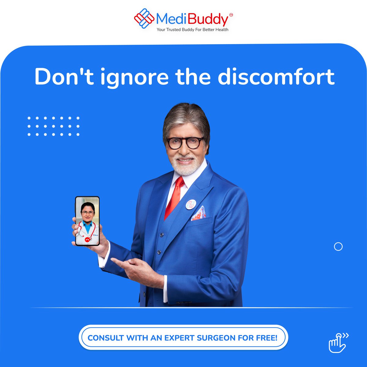 MediBuddyapp's tweet photo. Don't let a hernia slow you down, get relief from the pain with an expert opinion
Schedule your FREE consult today with leading surgeons from top-rated hospitals.
Fill out this form to get a callback!
https://t.co/k4CYA3xl8v
#ExpertConsult #SurgeryWithCare #MediBuddy #hernia https://t.co/q4cSo4dZPw