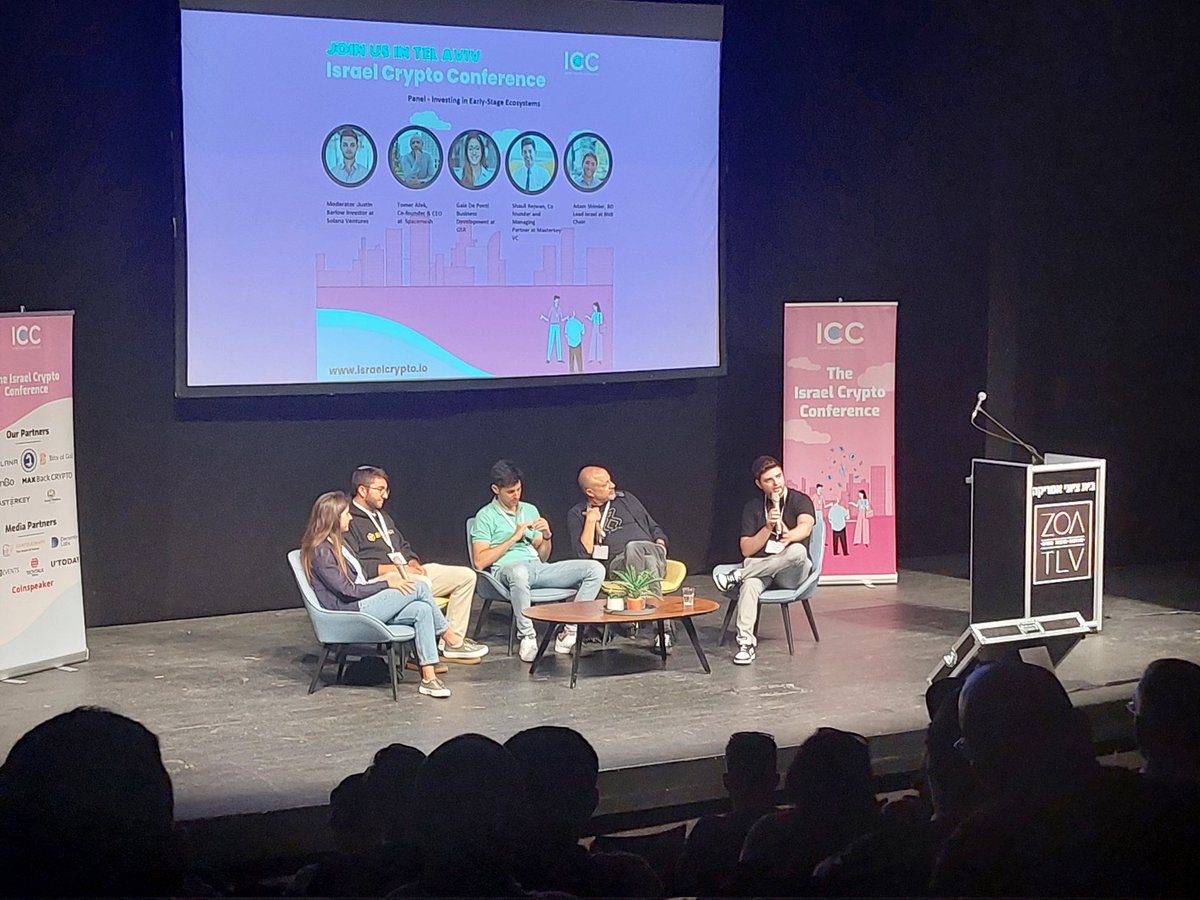 Spacemesh CEO @tomerafek at the Israel Crypto Conference this morning.