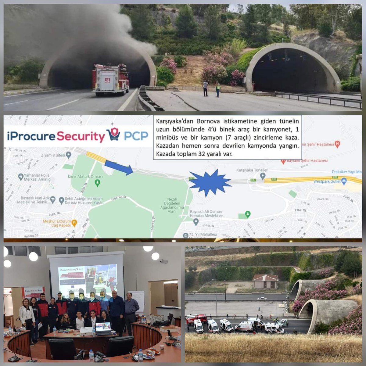 The scenario we prepared for the @procuresecurity PCP project in 2021 came true. Innovative triage management applications are being prepared in the project. We're starting trials this year. #AAHD #triagemanagement #tunnel #disaster