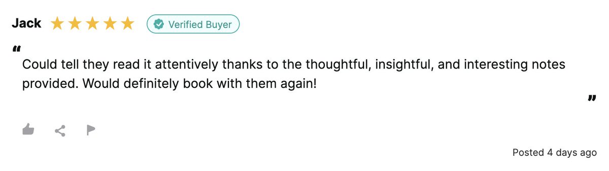 Indust_Scripts's tweet photo. "Could tell they read it attentively..."
We're glad to be a help, Jack!
Check out over 600 reviews of us here >> https://t.co/vkyjbkffhq
Book script coverage here >> https://t.co/o59LQNThfl
#screenwriting #filmmaking #screenplay # tvwriting #moviewriting #scriptwriting https://t.co/p6HHXGzH19