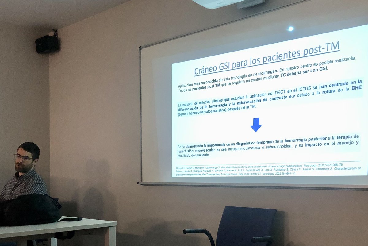 📌Great lecture about the role of Dual-energy CT in acute ischemic stroke (adults) by our resident @Mgassio1 

#radiology #neuroradiology #education #radresidents