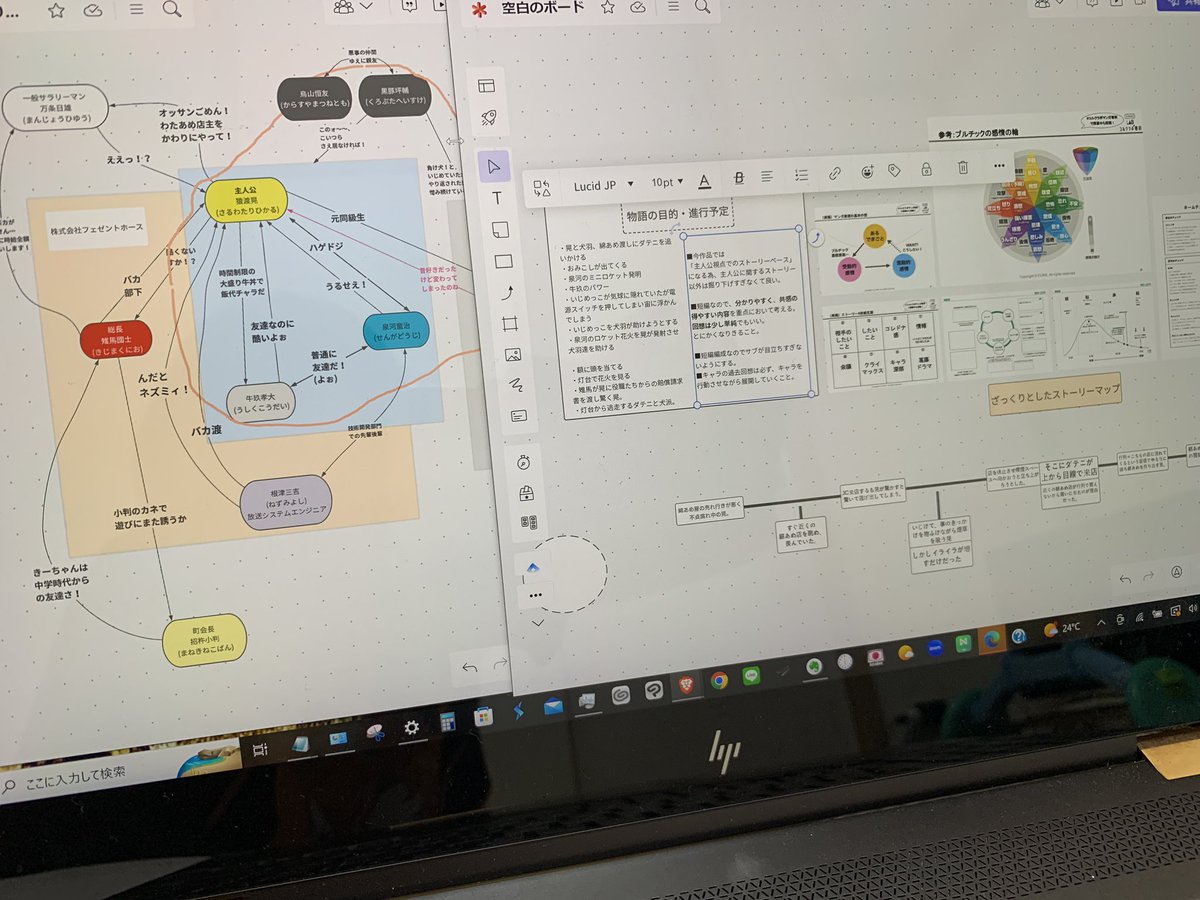 見える化しました。
そろそろネーム描いた方がいいかもな😅 https://t.co/kX5emwVMff
